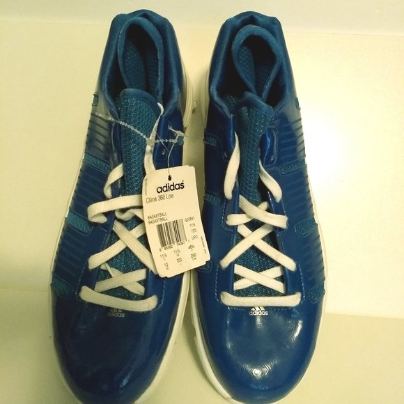 NWT Adidas 360 shoes Men 9.5, 12  basketball  Athletic RETRO Blue Neoprene Sock